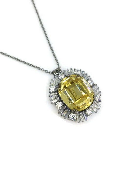 925 Sterling Silver CZ Necklace