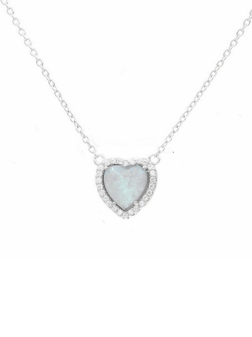 925 Sterling Silver Heart Necklace