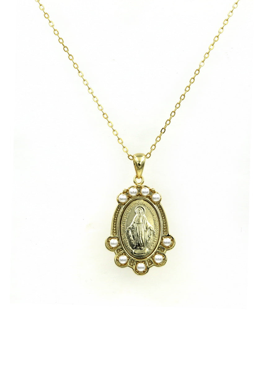 925 Sterling Silver Virgin Mary Pendant