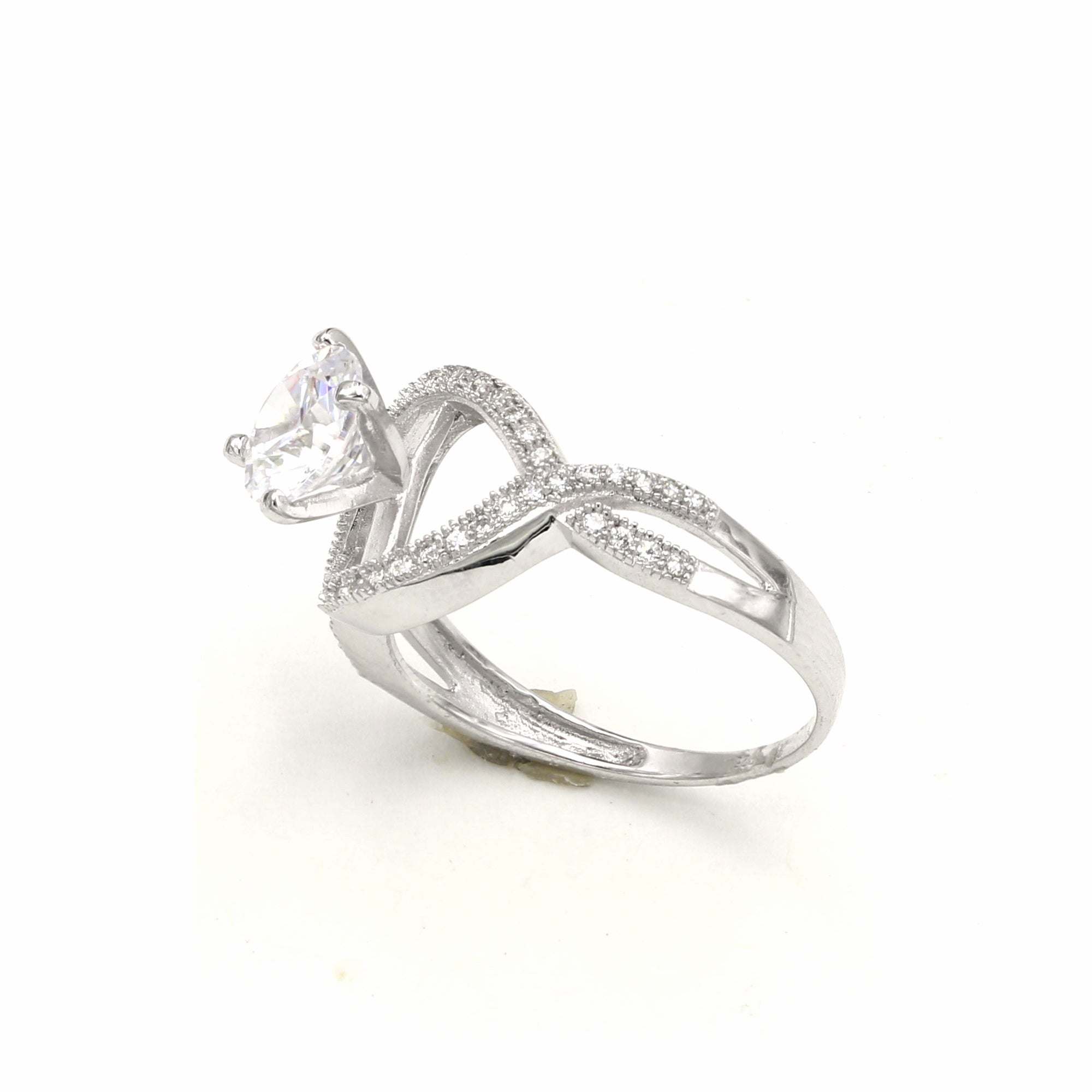 925 Silver Cubic Zirconia Wedding Ring