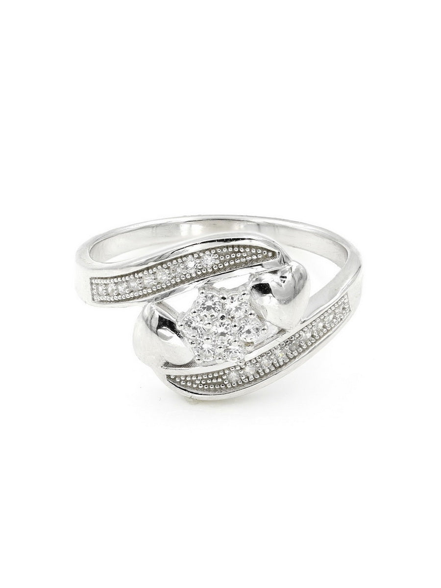 925 Silver Cubic Zirconia Engagement Ring