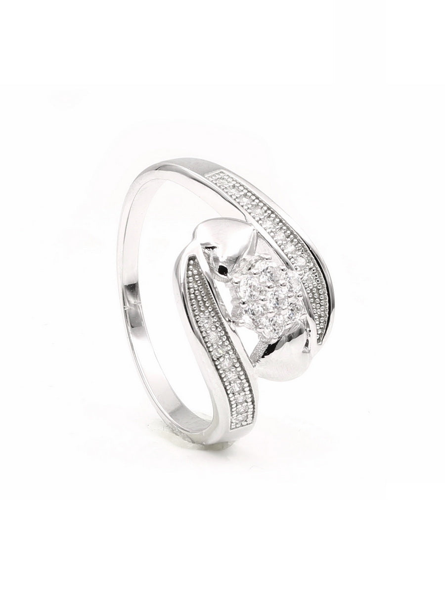 925 Silver Cubic Zirconia Engagement Ring