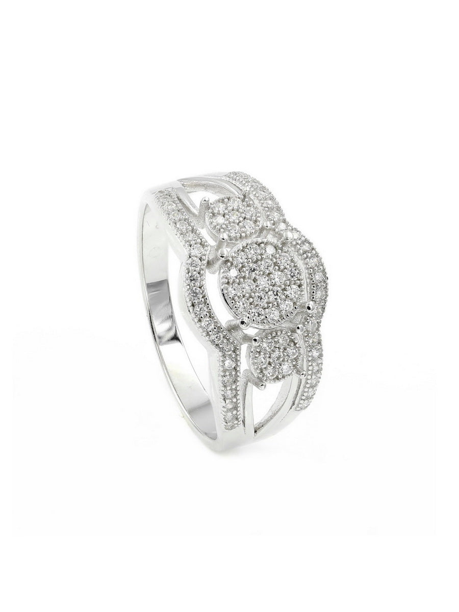 925 Silver Cubic Zirconia Engagement Ring