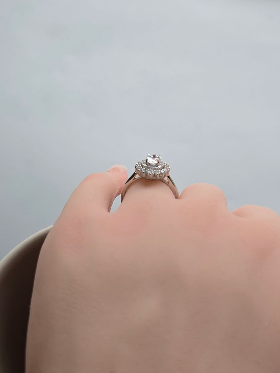 925 Silver Cubic Zirconia Wedding Ring