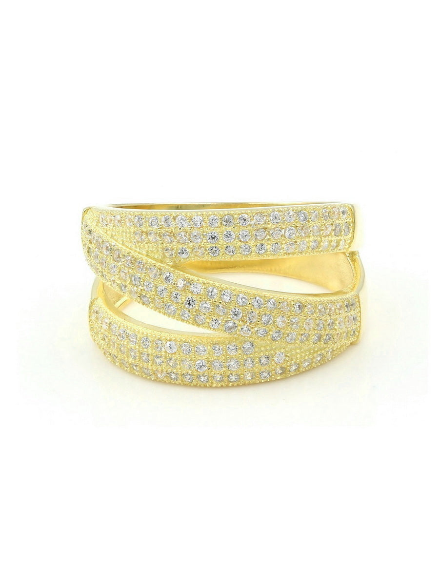 925 Sterling Silver CZ Pave Ring