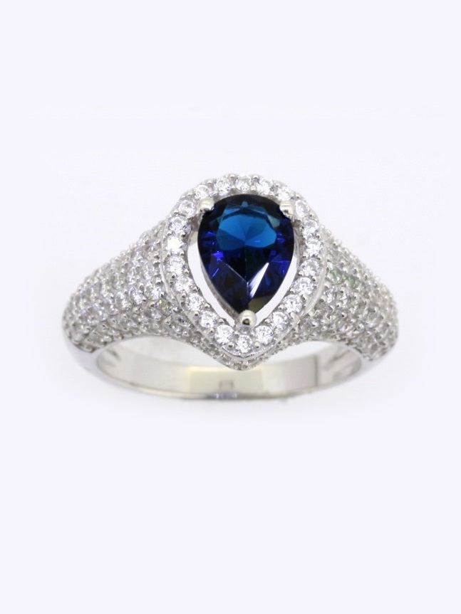 925 Silver Cubic Zirconia Wedding Ring