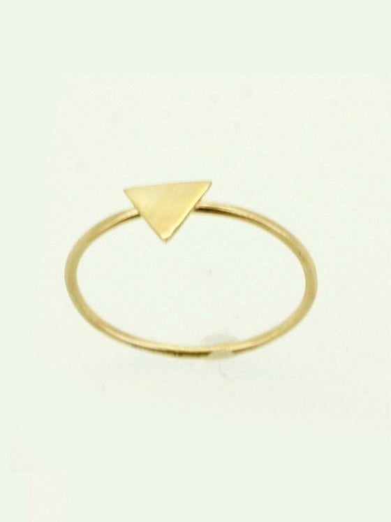 925 Sterling Silver Triangle Ring