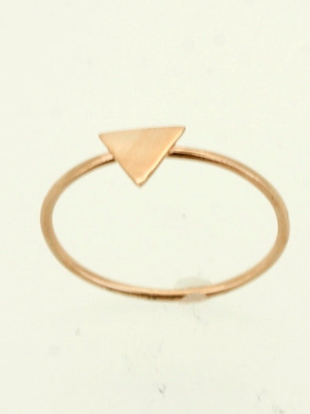 925 Sterling Silver Triangle Ring