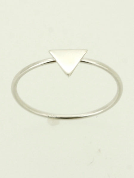 925 Sterling Silver Triangle Ring