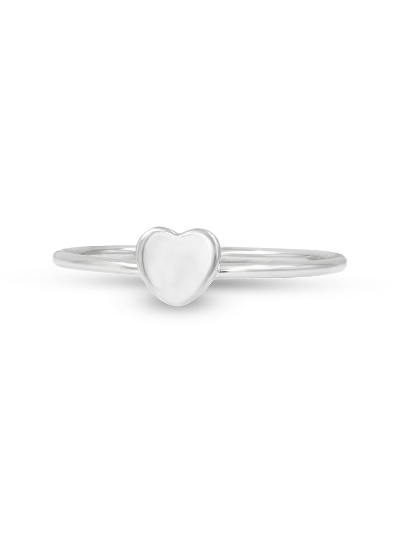 925 Sterling Silver CZ Heart Ring