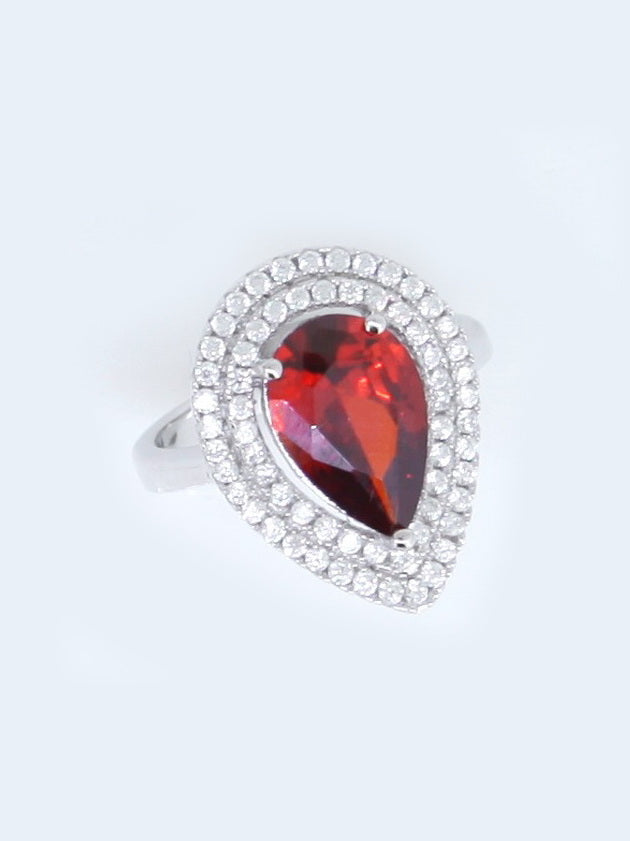 925 Silver Cubic Zirconia Wedding Ring