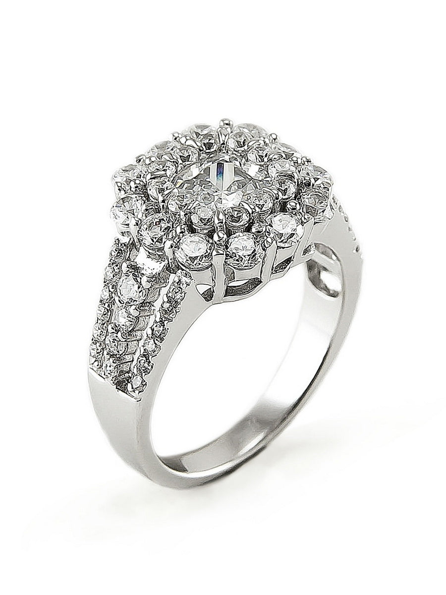 925 Silver Cubic Zirconia Wedding Ring