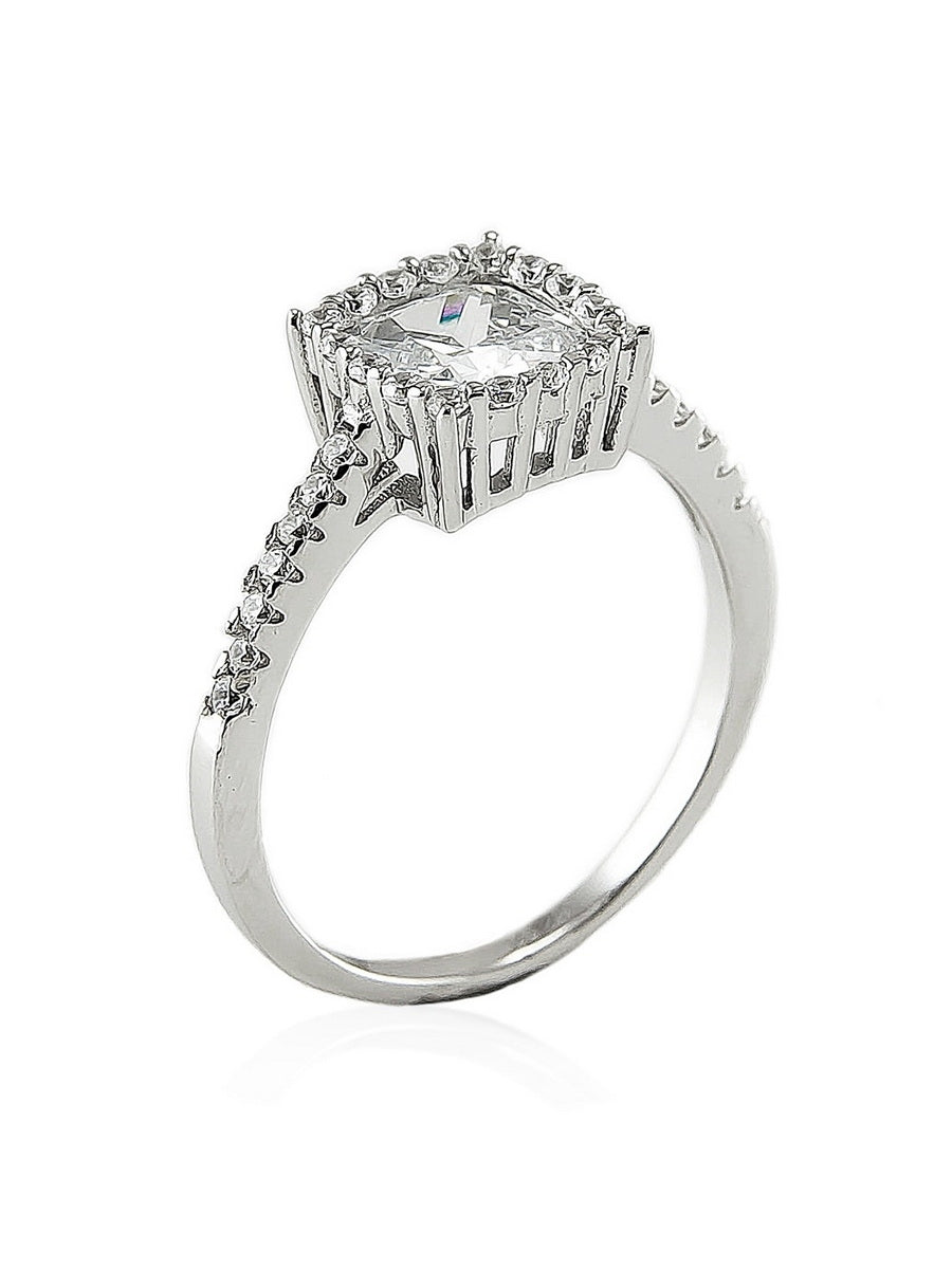 925 Silver Cubic Zirconia Wedding Ring