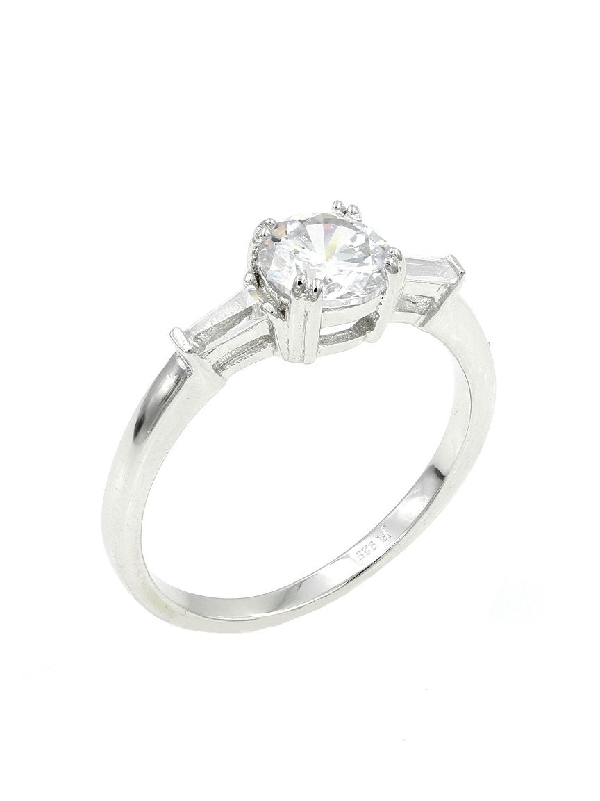 925 Silver Cubic Zirconia Wedding Ring
