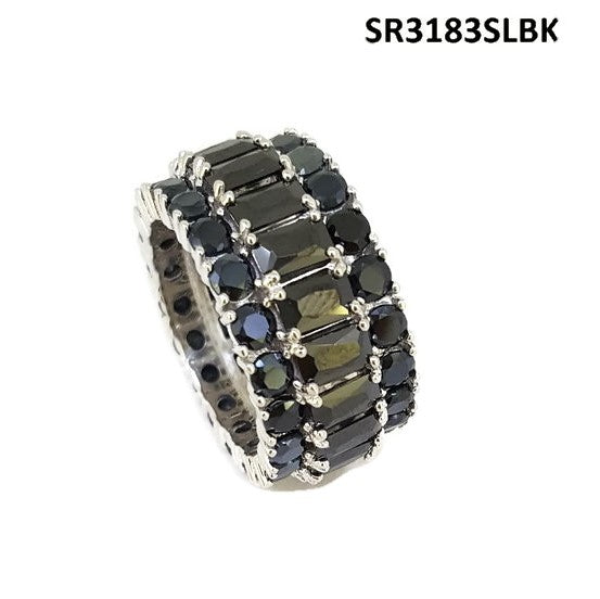 925 Sterling Silver Vintage Radiant Cut Ring