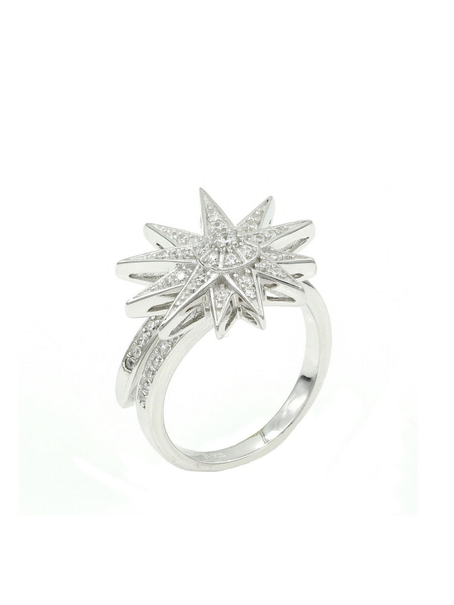 925 Sterling Silver CZ Cocktail Ring