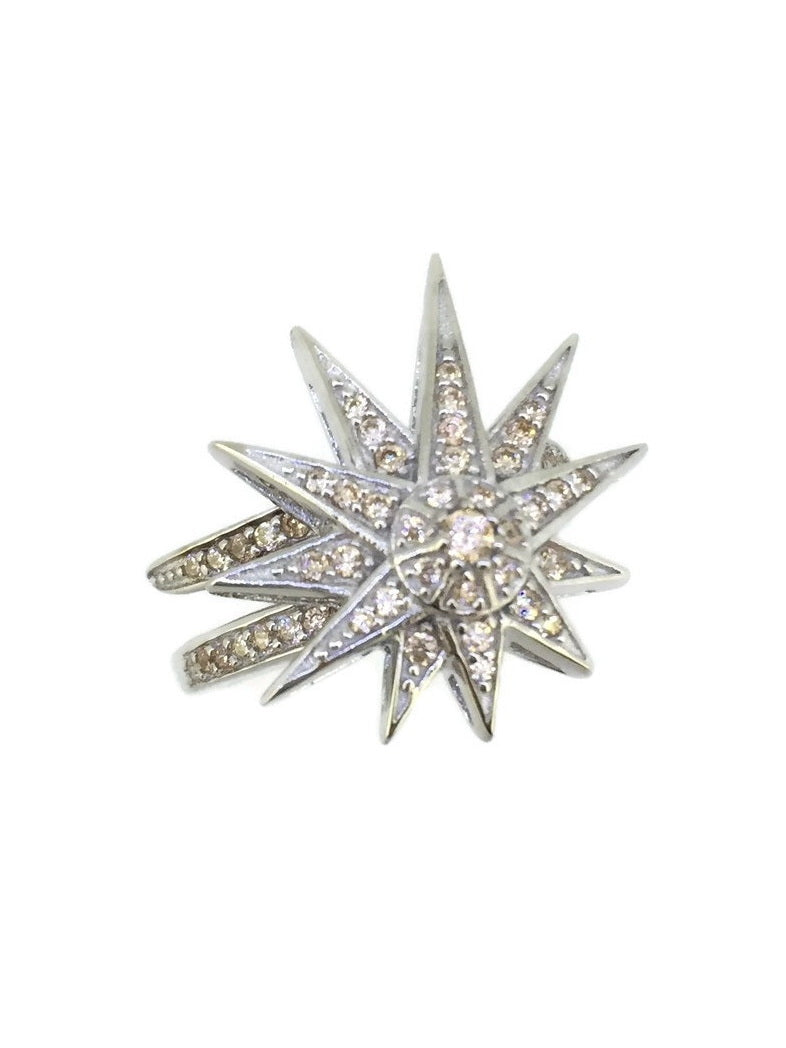 925 Sterling Silver CZ Cocktail Ring