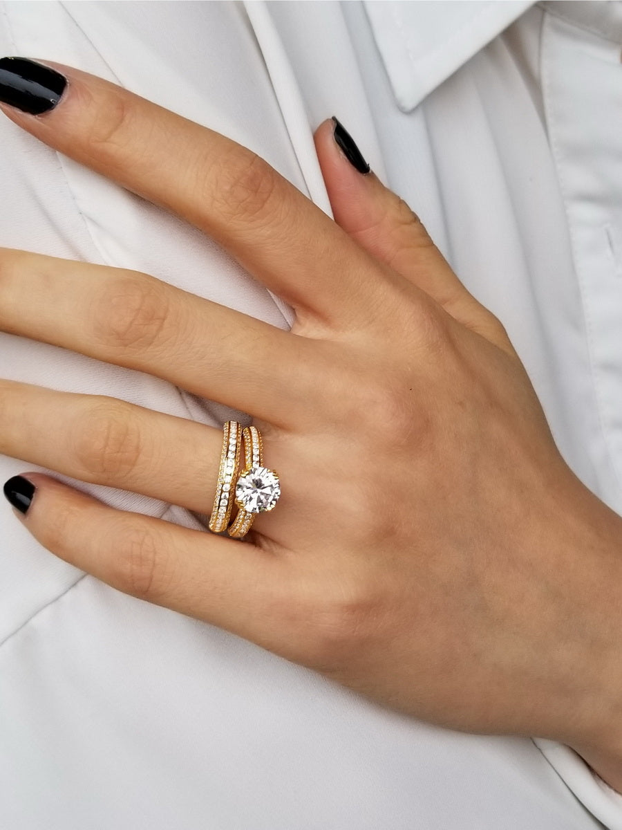 925 Silver Cubic Zirconia Stackable Ring