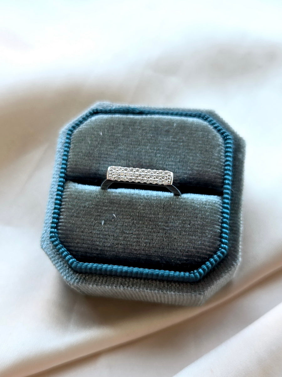 925 Sterling Silver CZ Wedding Band